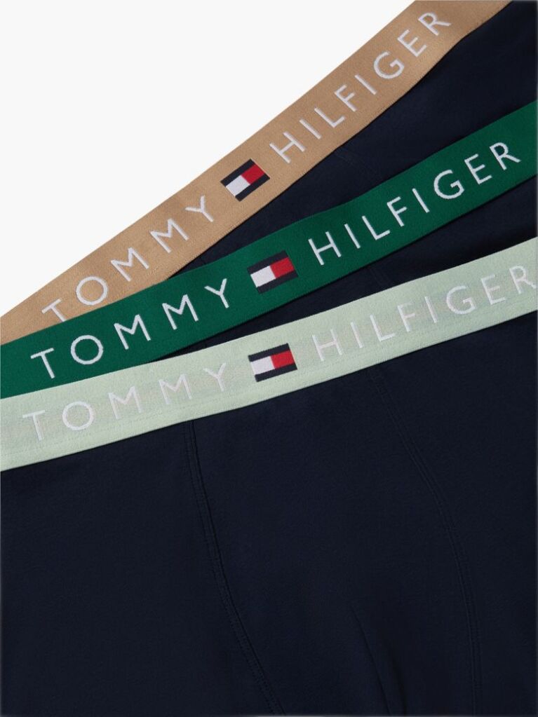 Multi 3-Pack TH Original Logo Waistband Trunks  Men