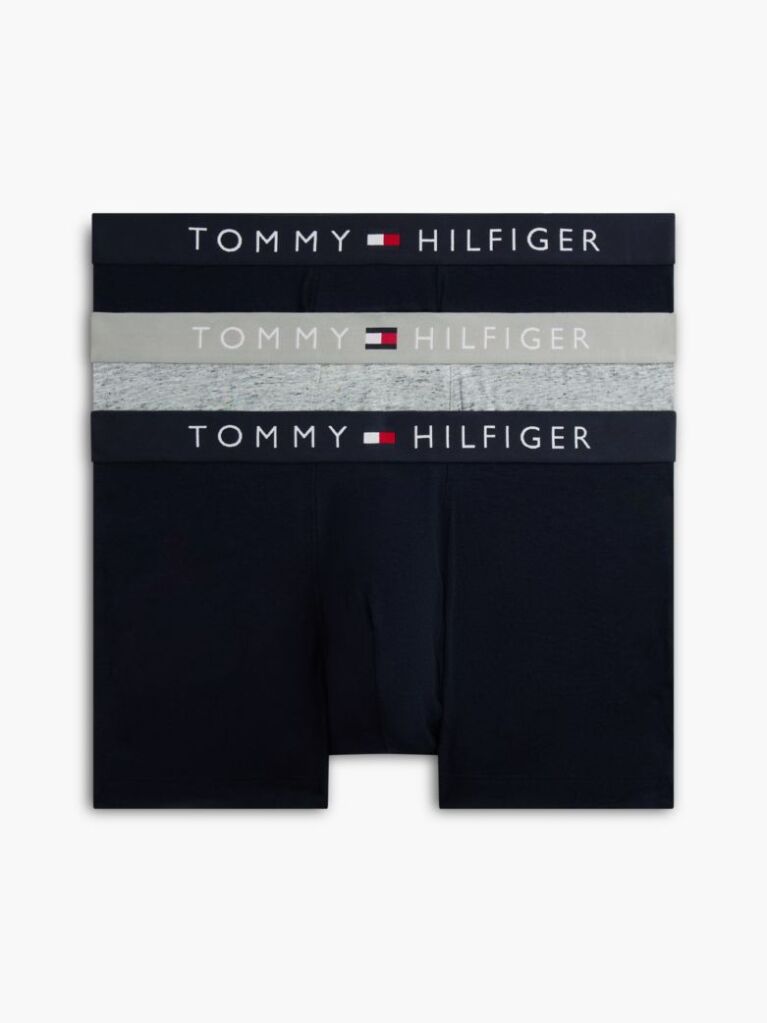 Multi 3-Pack TH Original Logo Waistband Trunks  Men