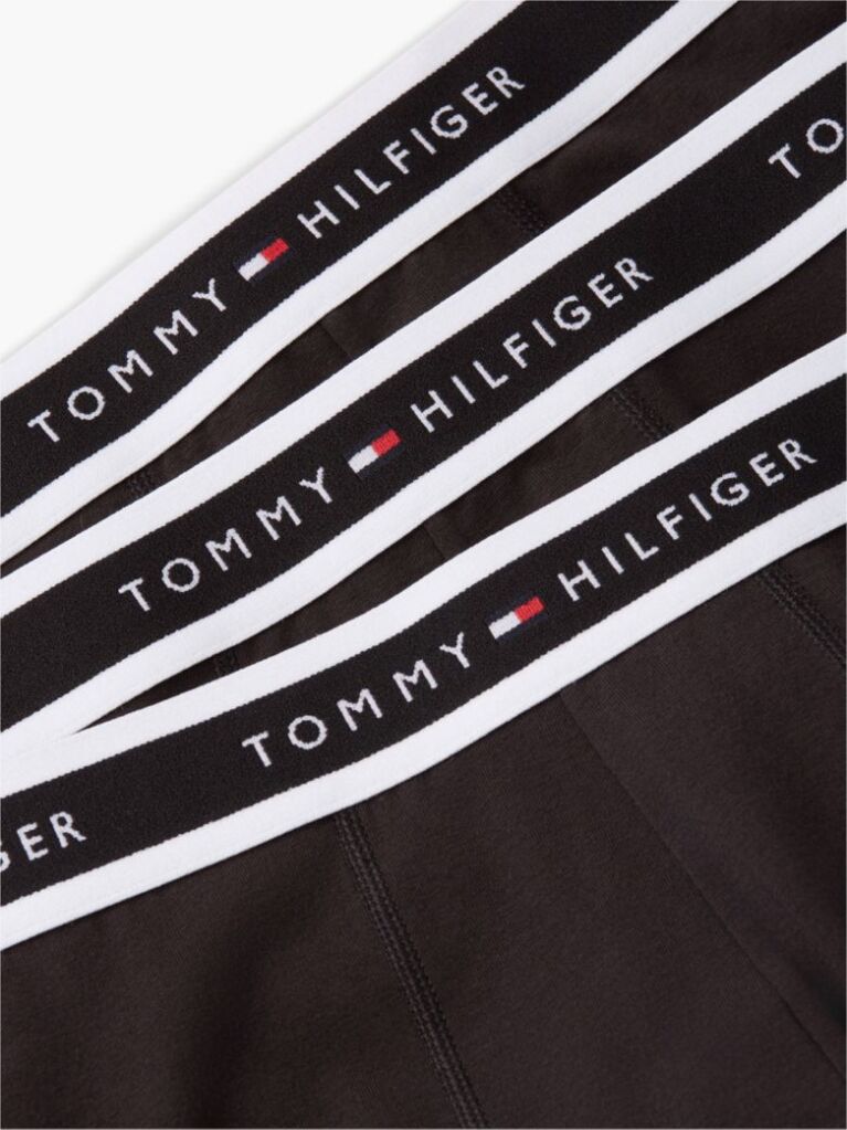 Black 3-Pack Signature Logo Waistband Trunks  Men