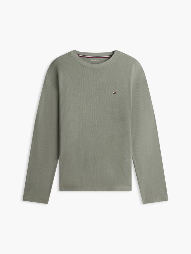 Green TH Original Waffle Knit Pyjama Set  Men