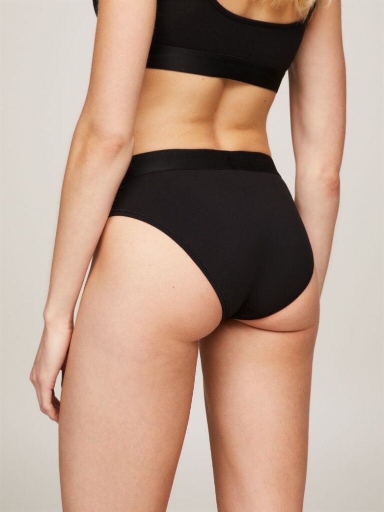 Black TH Original Logo Waistband Briefs  Women