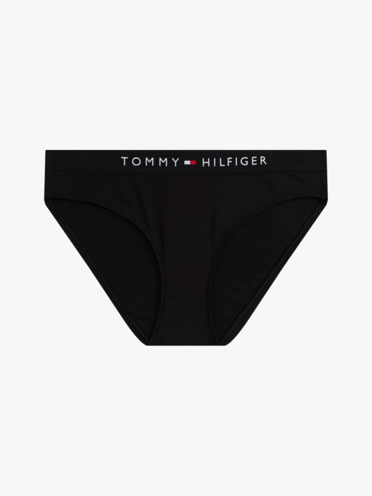 Black TH Original Logo Waistband Briefs  Women