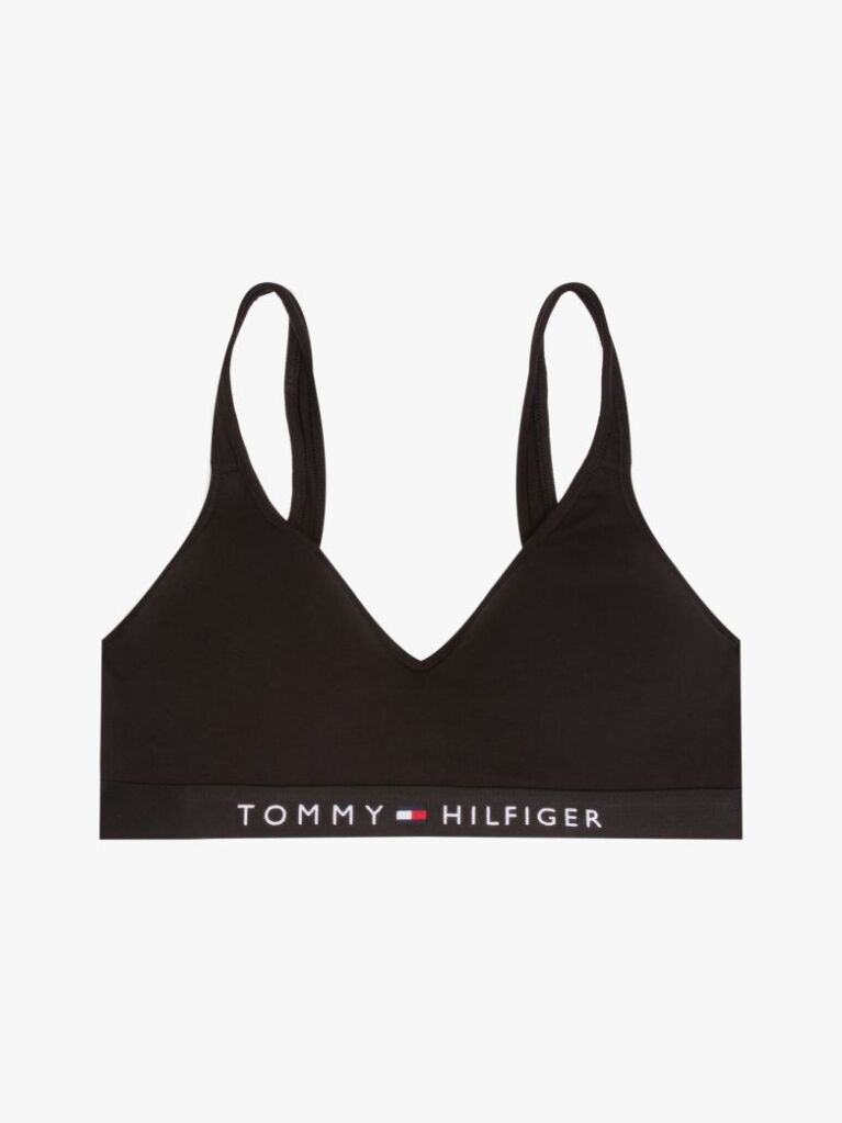 Μαύρο Σουτιέν Bralette Με Ενίσχυση Και Λογότυπο  Γυναίκες