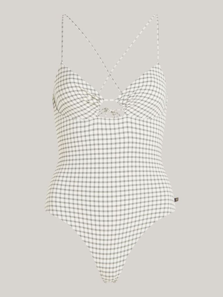 Multi Retro Cutout One-Piece Swimsuit  Women