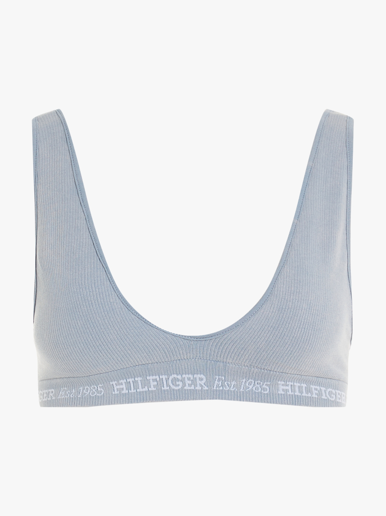 Blue Logo Removable Padding Bralette  Women