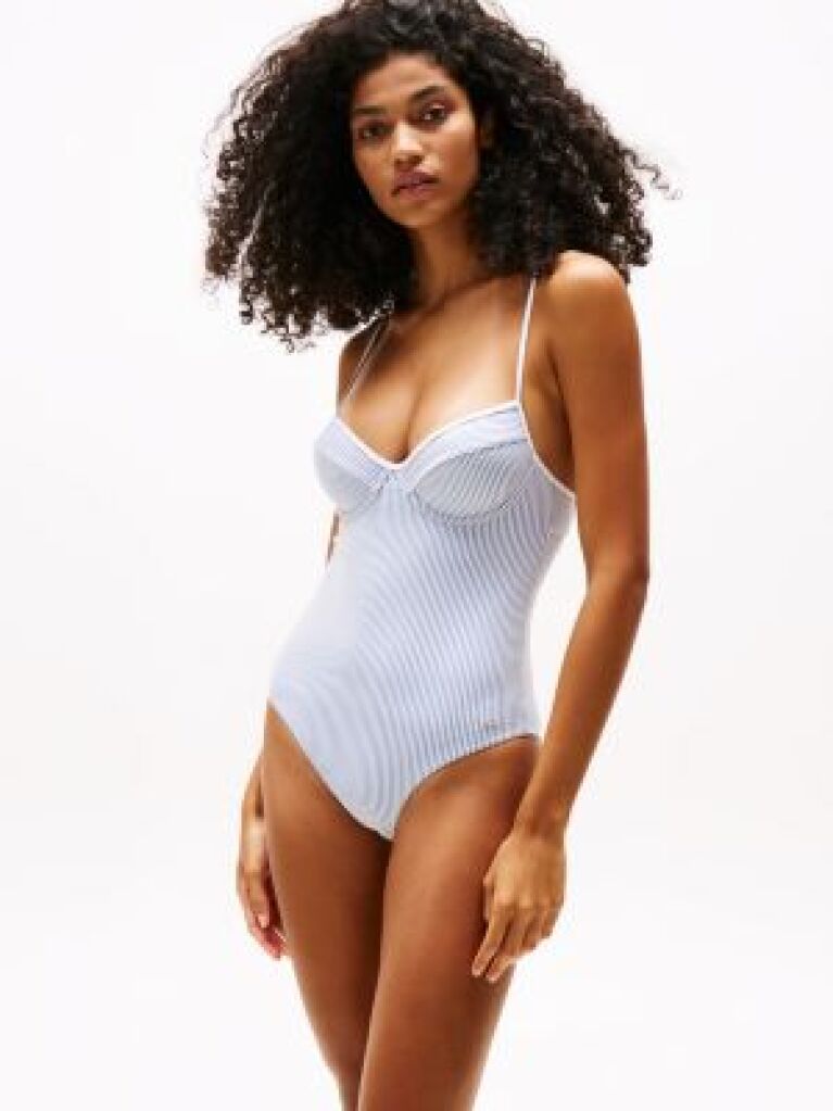 Multi Textured Demi Cup Swimsuit  Women