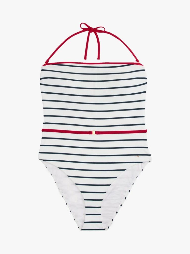 Multi The Sofia Capsule Bandeau Belted Swimsuit  Women