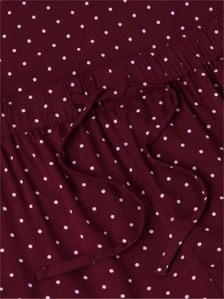 Red Essential Relaxed Drawstring Pyjama Bottoms  Women