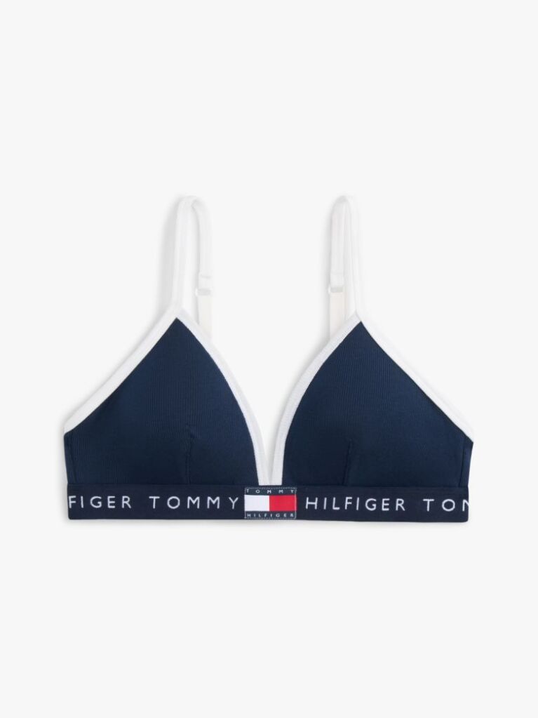 Blue Heritage Logo Removable Padding Triangle Bra  Women