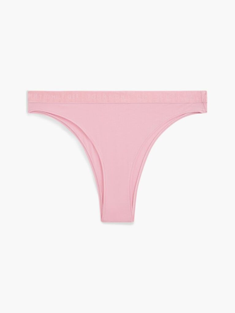 Pink Repeat Logo Waistband Brazilian Briefs  Women