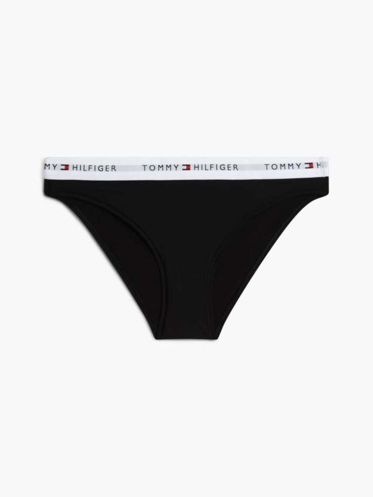Black Signature Logo Microfibre Briefs  Women