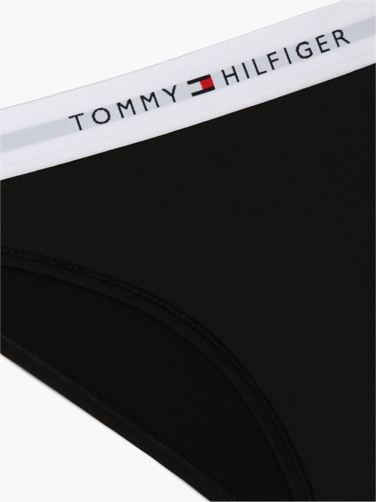 Black Signature Logo Microfibre Briefs  Women