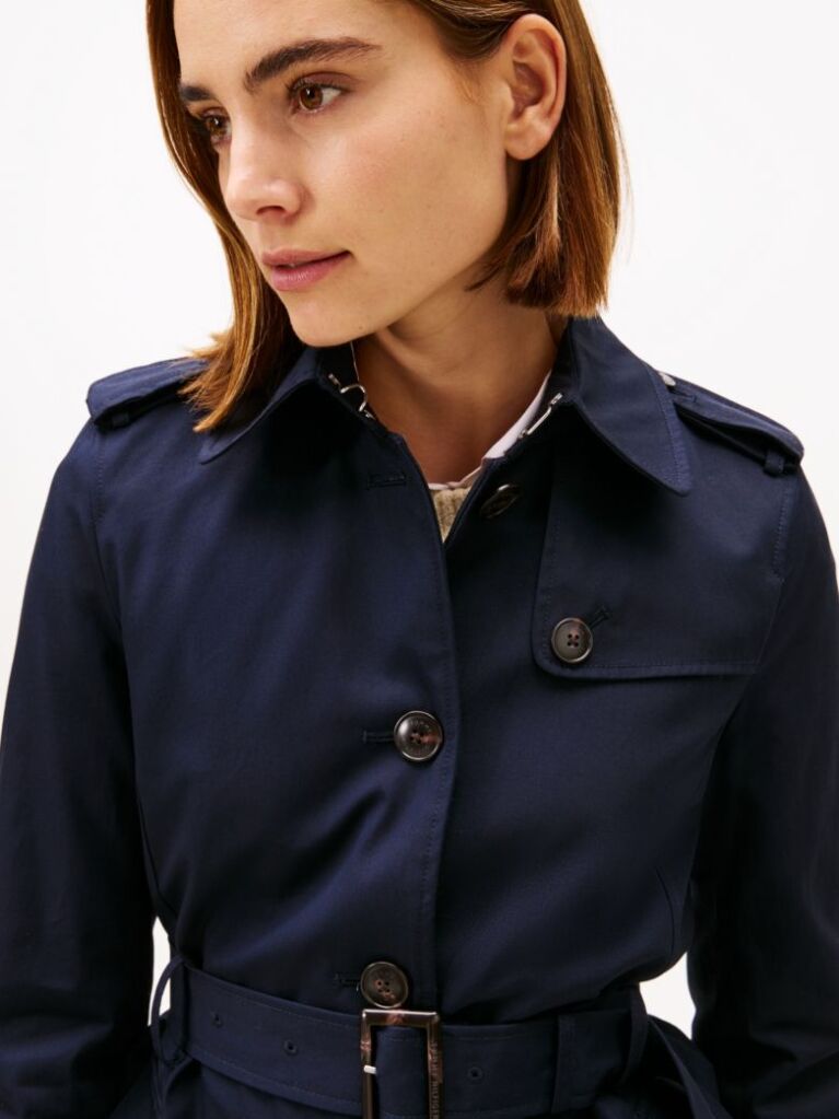 Blue Heritage Single Breasted Trench Coat  Women