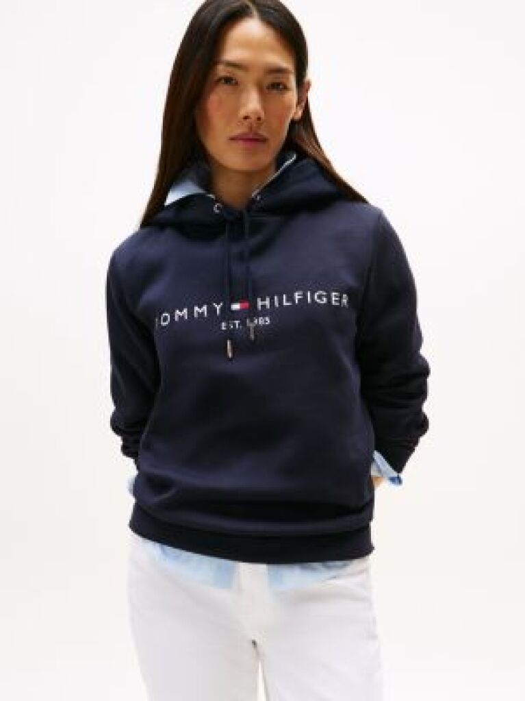 Μπλε Essential Hoodie Με Λογότυπο  Γυναίκες
