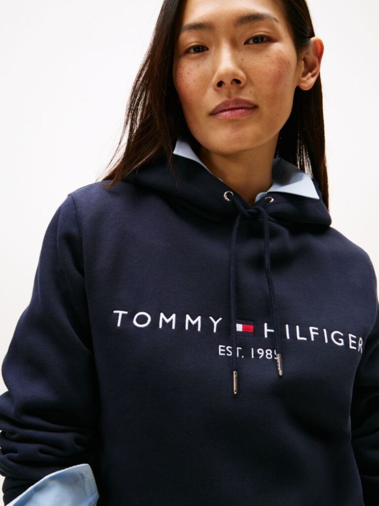 Μπλε Essential Hoodie Με Λογότυπο  Γυναίκες