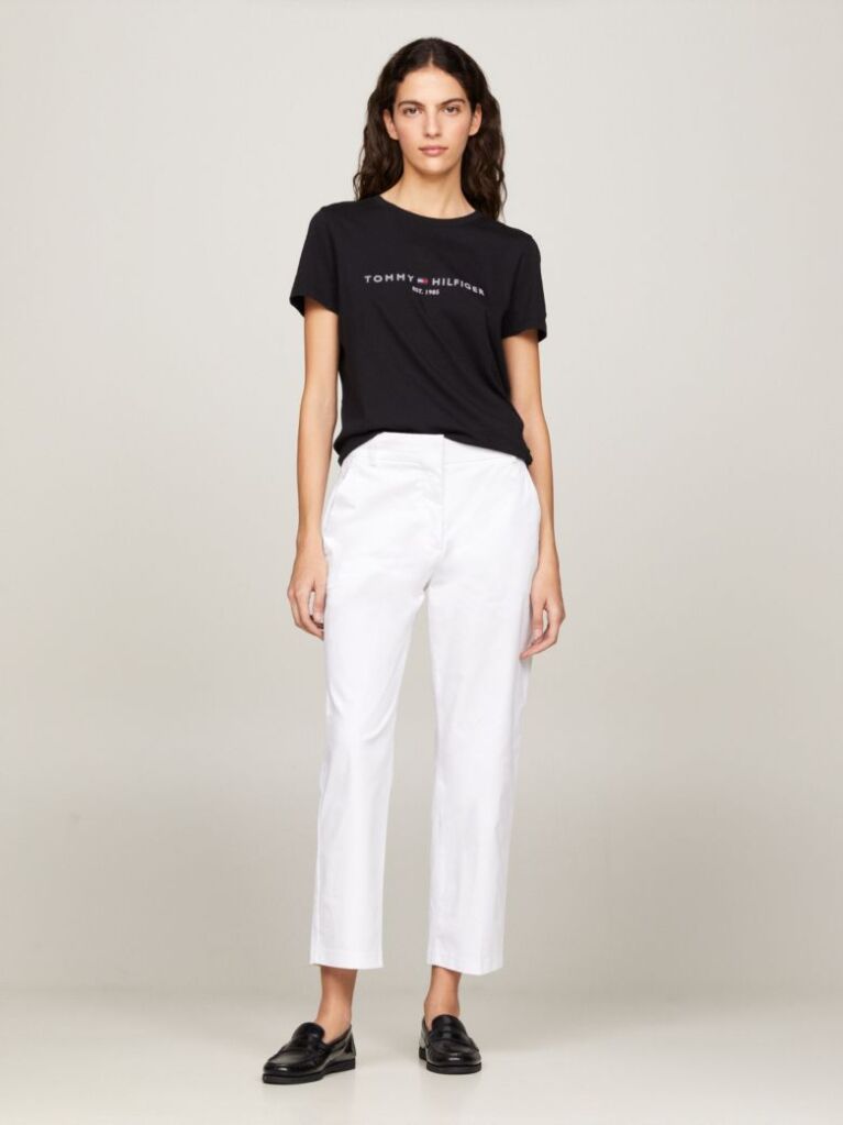 Black Organic Cotton Logo T-Shirt  Women