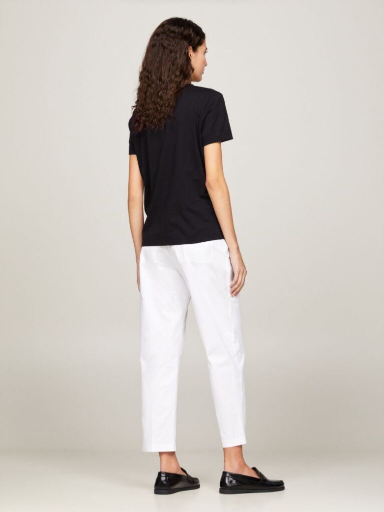 Black Organic Cotton Logo T-Shirt  Women