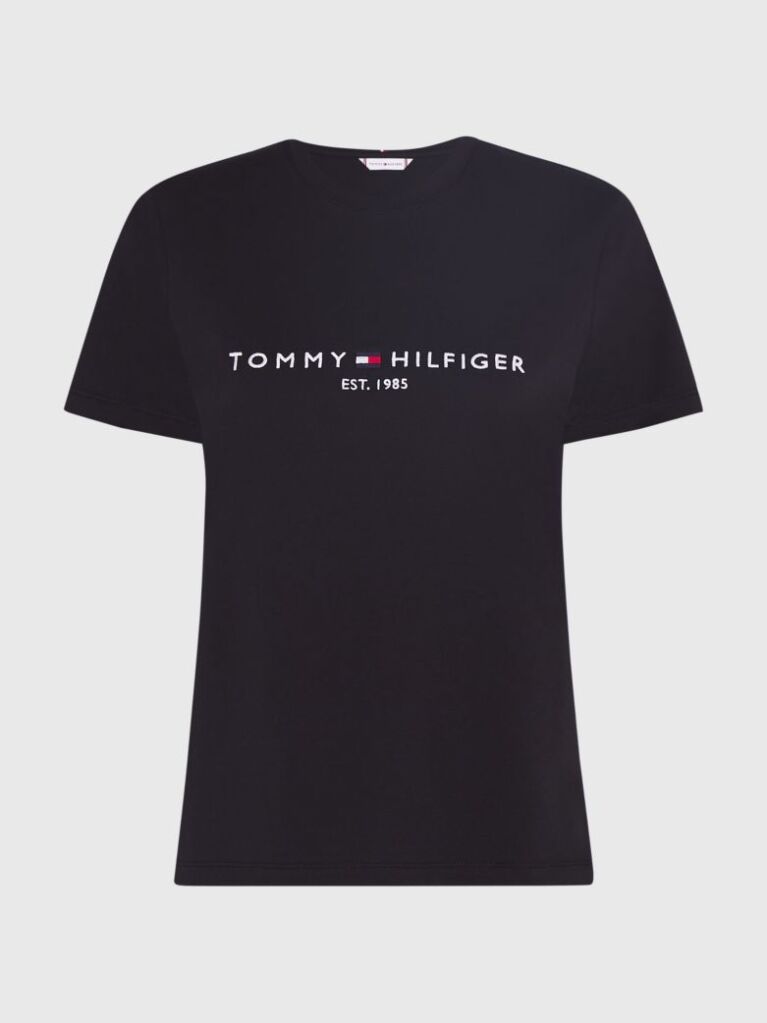 Black Organic Cotton Logo T-Shirt  Women