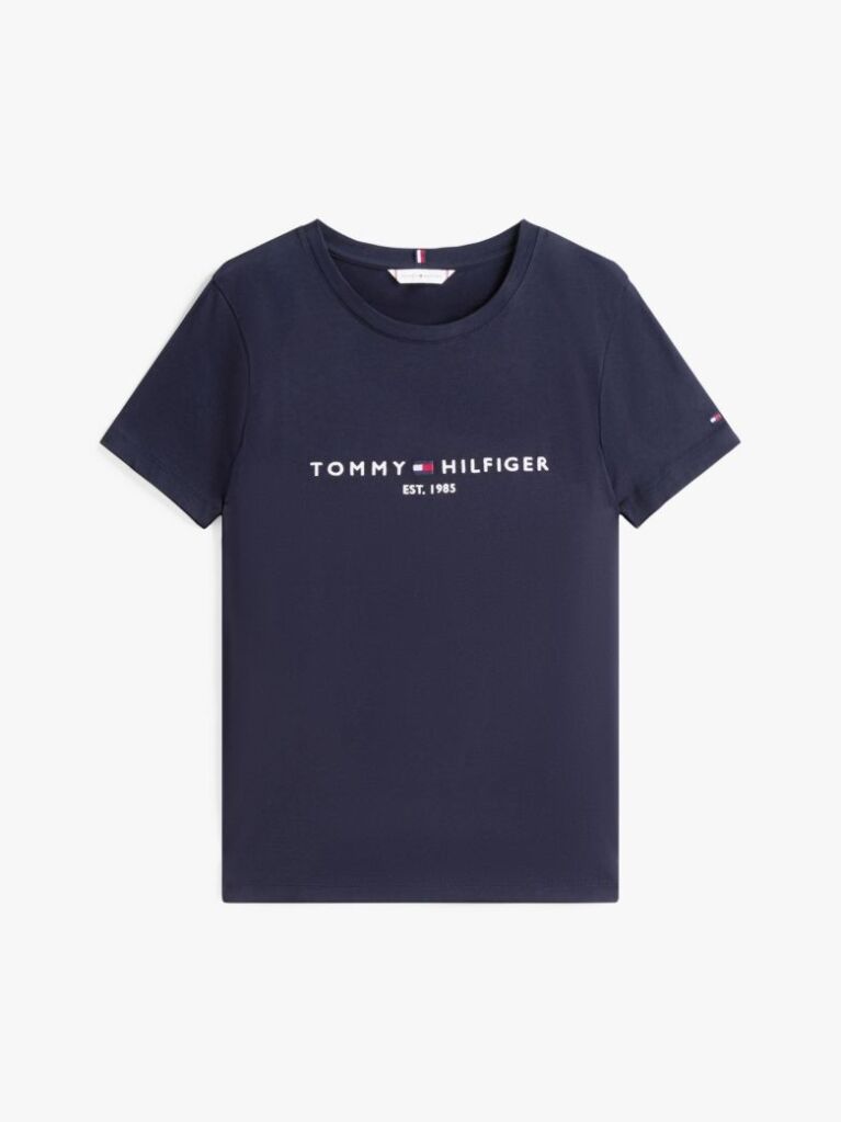 Blue Organic Cotton Logo T-Shirt  Women