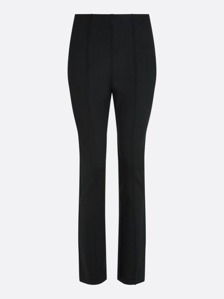 Μαύρο Elevated Slim Παντελόνι Με Μάλλινο Φινίρισμα  Γυναίκες
