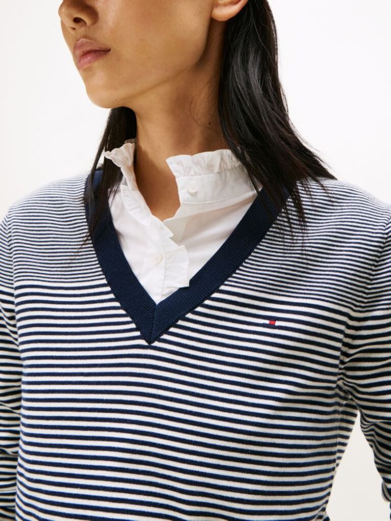 Multi Jersey V-Neck Jumper  Women