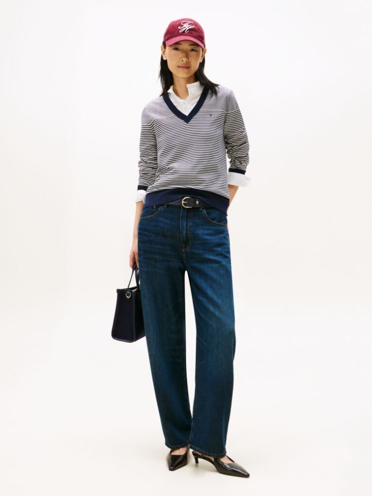 Multi Jersey V-Neck Jumper  Women