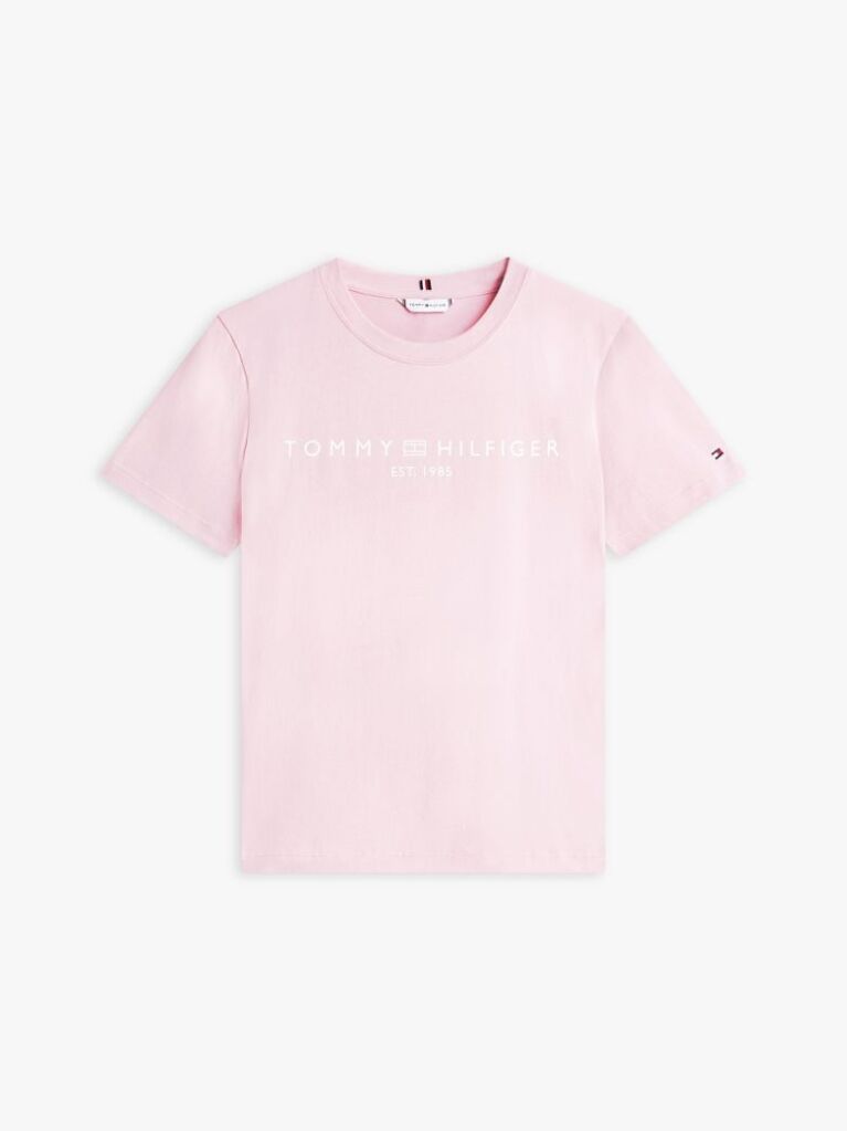 Ροζ T-Shirt Με Κλασική Λαιμόκοψη Και Λογότυπο  Γυναίκες