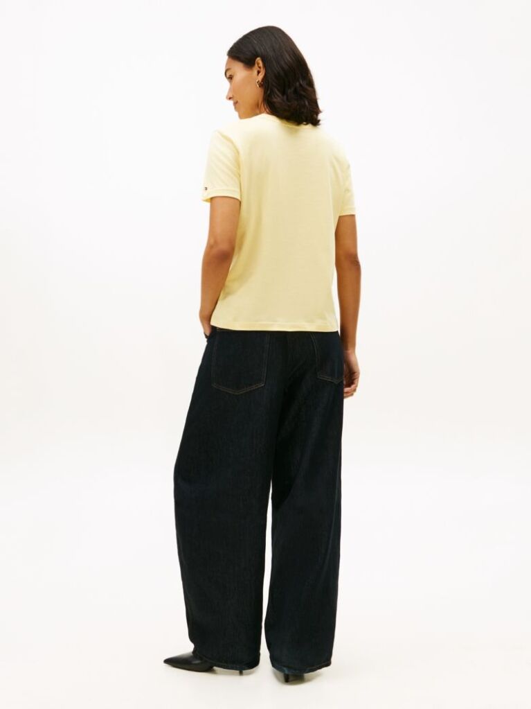 Yellow Logo Crew Neck T-Shirt  Women