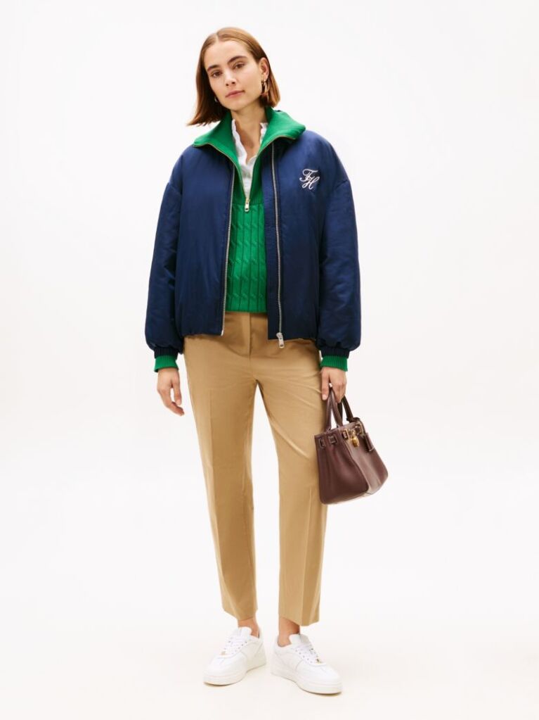Brown Slim Fit Straight Leg Chinos  Women