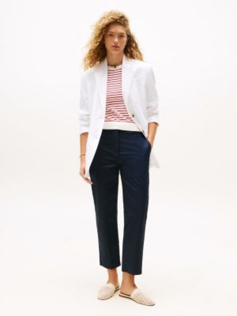 Μπλε Slim Παντελόνι Chinos  Γυναίκες