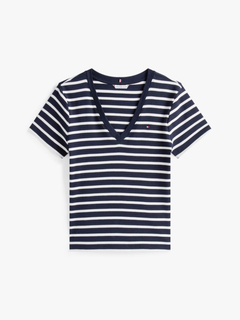 Multi V-Neck Slim Fit T-Shirt  Women