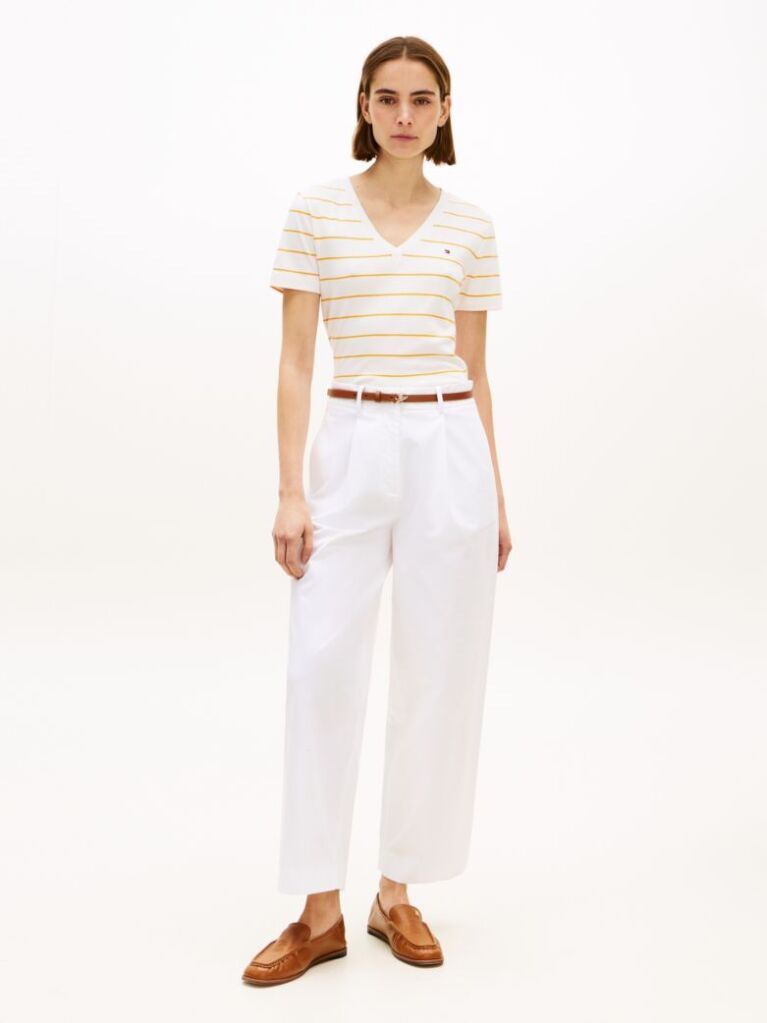 Multi V-Neck Slim Fit T-Shirt  Women
