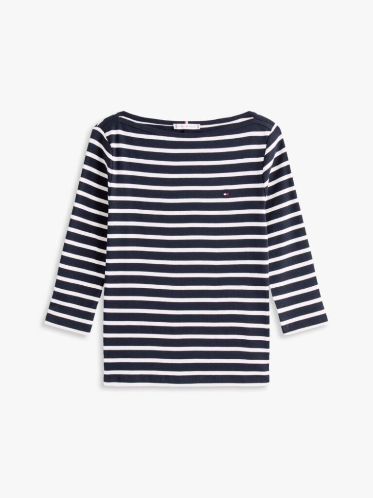 Multi T-Shirt Σε Slim Γραμμή Με Boat Λαιμόκοψη  Γυναίκες