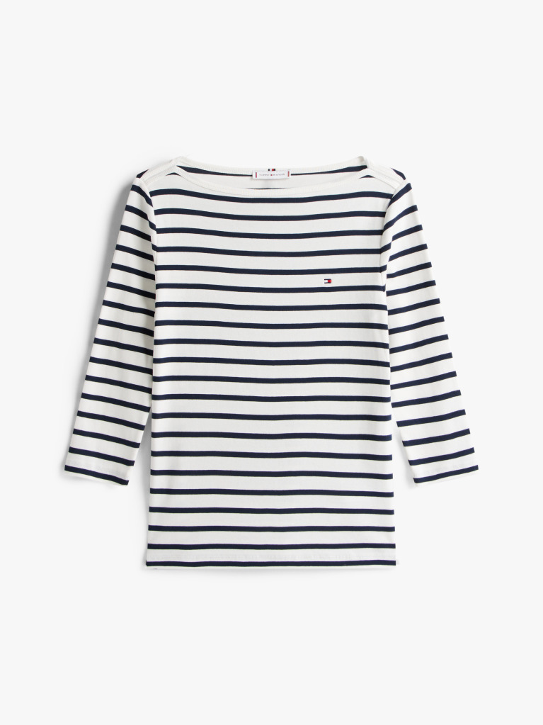 Multi T-Shirt Σε Slim Γραμμή Με Boat Λαιμόκοψη  Γυναίκες
