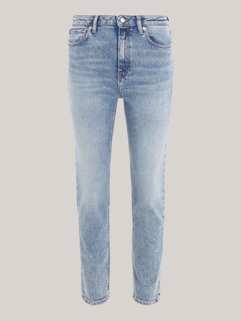 Denim High Rise Slim Cigarette Ankle Jeans  Women