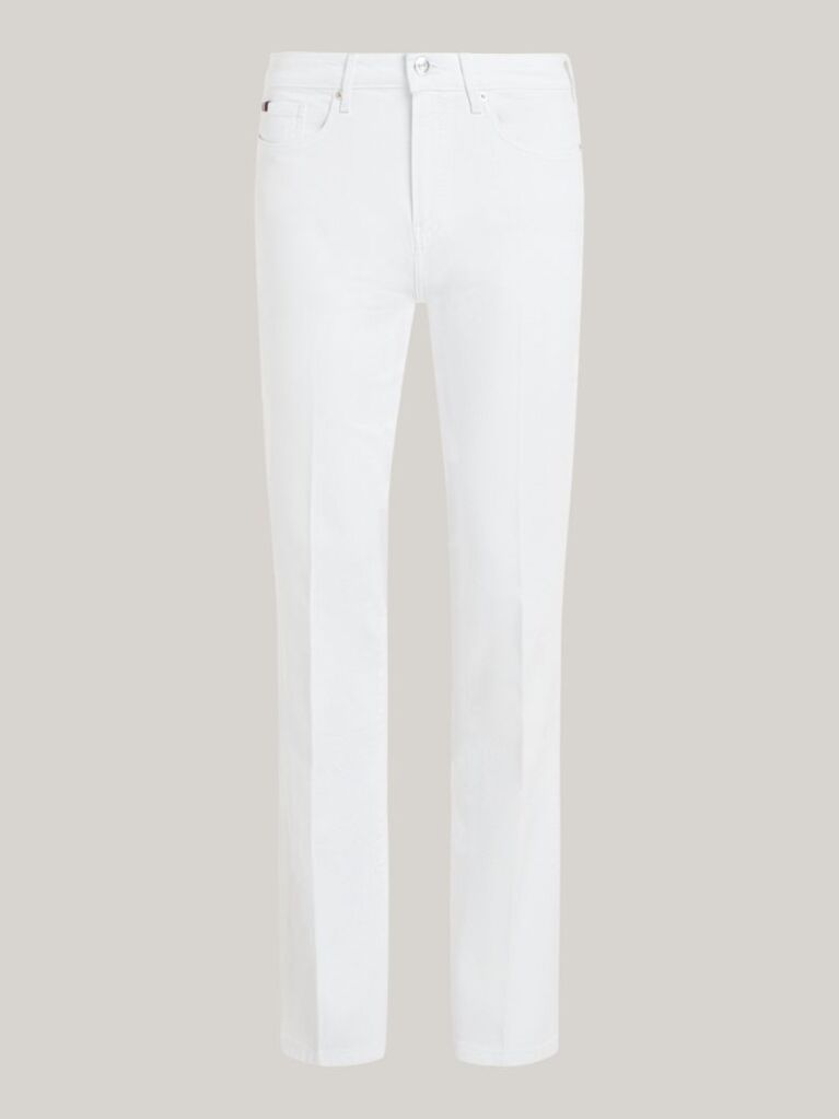 White Maddie Mid Rise Bootcut White Jeans  Women