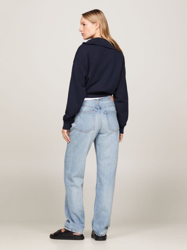 Denim Classics Mid Rise Straight Distressed Jeans  Women
