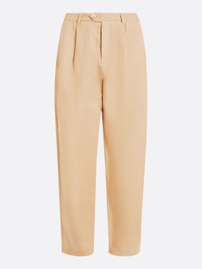 Beige Relaxed Straight Chinos  Women