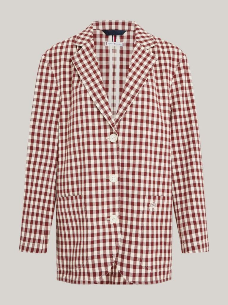 Multi TH Monogram Oversized Καρό Blazer  Γυναίκες