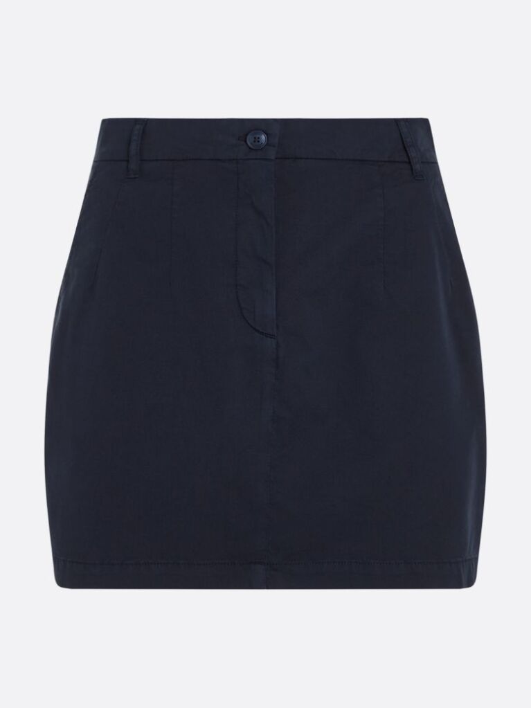 Blue Flag Garment Dyed Chino Mini Skirt  Women