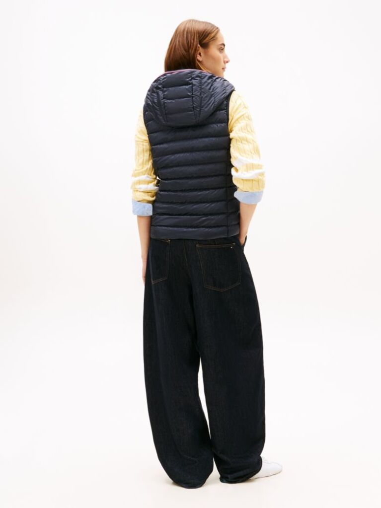 Blue Padded Global Stripe Vest  Women