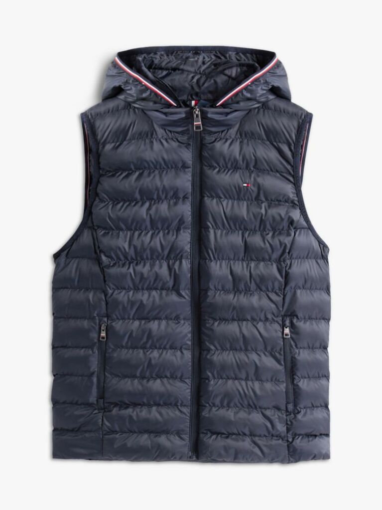 Blue Padded Global Stripe Vest  Women