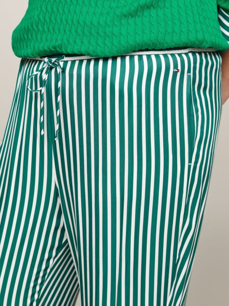 Multi Curve Stripe Pull-On Trousers  Women