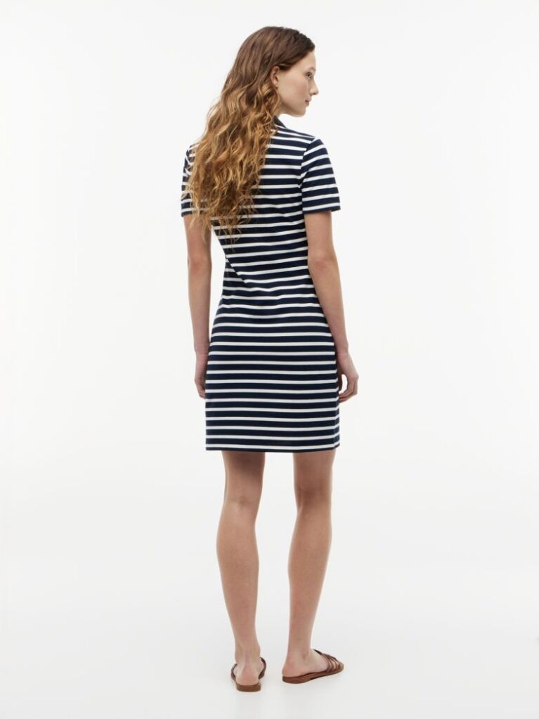 Multi Slim Open V-Neck Polo Dress  Women