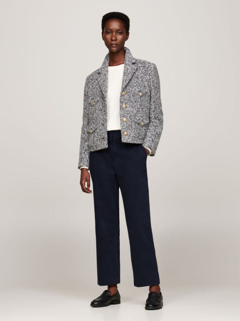 Multi Stretch Cotton Slim Straight Chinos  Women