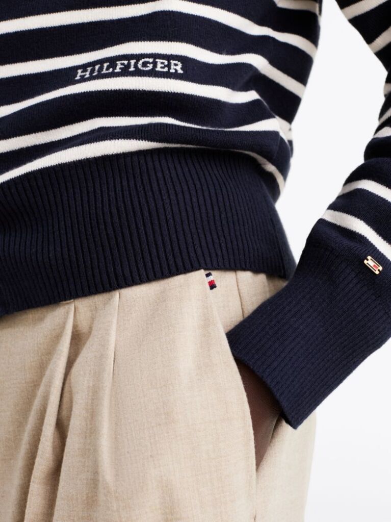 Beige Wool Blend Relaxed Straight Leg Trousers  Women