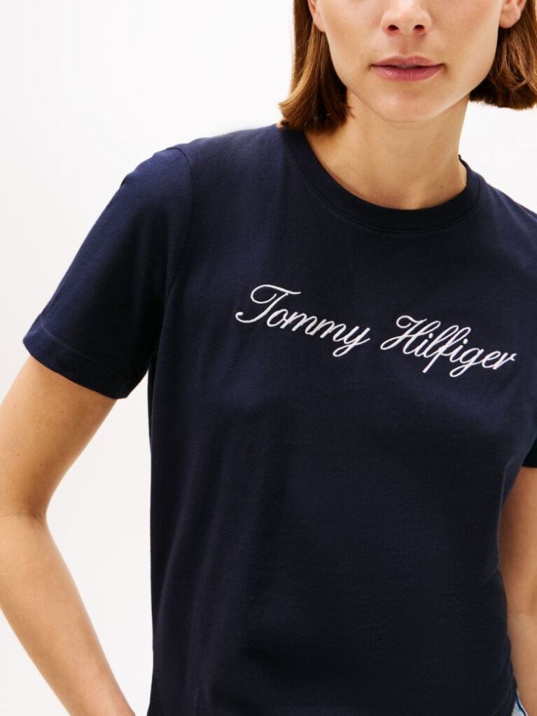 Μπλε T-Shirt Με Λογότυπο  Γυναίκες