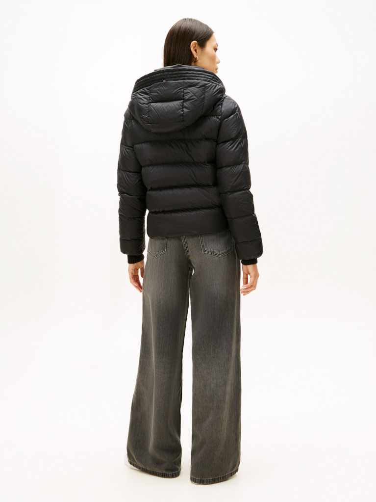 Black Water Repellent Down Jacket  Women