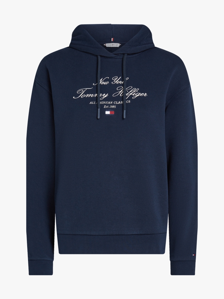 Blue Logo Embroidery Hoody  Women