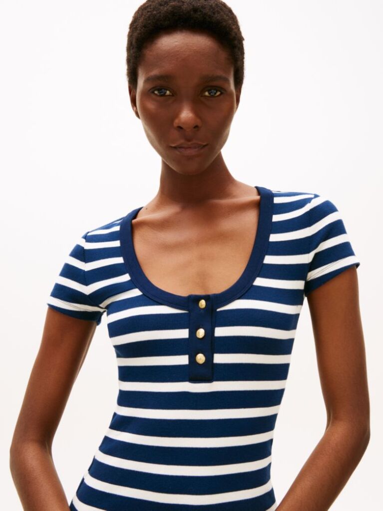 Multi Henley Φόρεμα Σε Slim Γραμμή  Γυναίκες